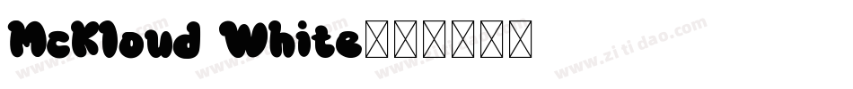 McKloud White字体转换